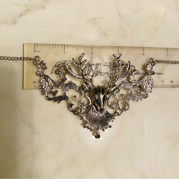 Gothic reindeer necklace 🦌 - Picture 3 of 4